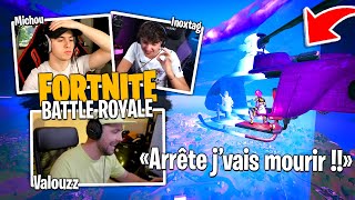 Inoxtag et Michou me refont jouer au Battle Royale de Fortnite jsuis mort de rire [upl. by Warton]