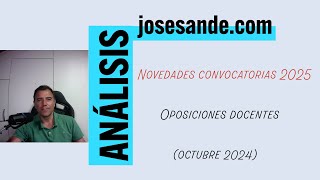 Novedades oposiciones docentes octubre 2025 [upl. by Renato]