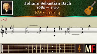 Bach BWV 1012 4 [upl. by Onirefez]