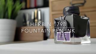 Herbin quot1798quot Jacques Herbin Fountain Pen Ink Amethyste de lOural [upl. by Walt]