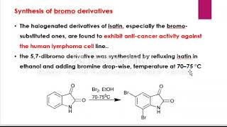 ISATIN synthesis and reactions organic chemistry group WPD3 [upl. by Alleusnoc]