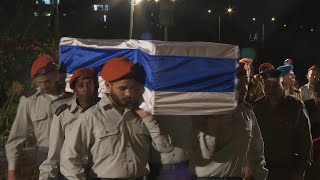 Hundreds attend funeral of 22yearold Israeli first lieutenant from Ashdod [upl. by Naired453]