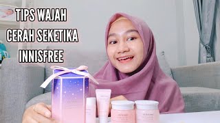 TIPS MENCERAHKAN WAJAH SEKETIKA PAKAI TONE UP CREAM DARI INNISFREE JEJU CHERRY BLOSSOM  REVIEW [upl. by Buell57]