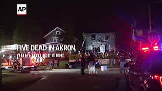 Five dead in Akron Ohio house fire [upl. by Yesoj]