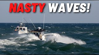 Expert Boaters Show Us How It Is Done ROUGH MANASQUAN INLET [upl. by Fisk]