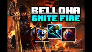 SMITE Bellona Solo Lane Best SmiteFire Build Conquest Gameplay [upl. by Elboa]