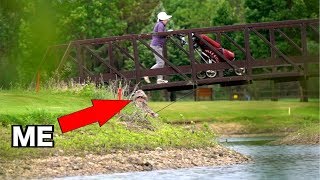 SNEAKING into Golf Course Fishing Ponds with GHILLIE SUITS Kicked Out [upl. by Arbuckle360]