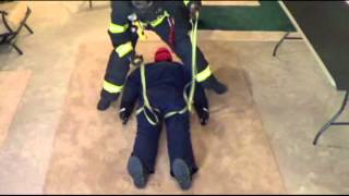 Single Firefighter Hasty Harness for Victim Rescue [upl. by Notterb615]