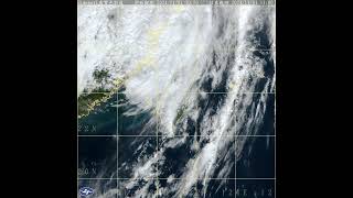 Distinctive southwesterly flows associated with the northward moving of Typhoon KongRey 1 Nov 2024 [upl. by Doi638]