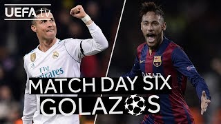 RONALDO NEYMAR GREAT UCL Matchday Six GOALS [upl. by Dranrev]