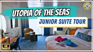 Sky Class Junior Suite  Utopia of the Seas  JY Cabin 6640 Full Tour [upl. by Melinde]