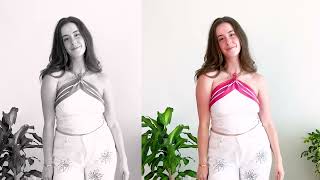 How to turn your scarf into Two Silk Tops  Tutorial [upl. by Ednew]