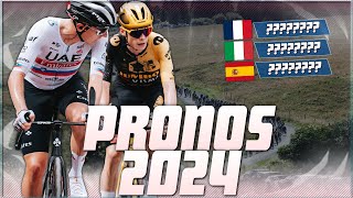 MES PRONOS POUR LA SAISON CYCLISTE 2024 [upl. by Merril898]