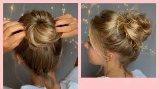 Easy MessyBun  2 Arten Lea Jell [upl. by Felita]