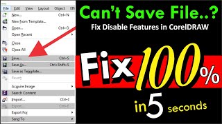 How to fix disabled features in coreldraw Illegal software problem how fix coreldraw error [upl. by Randa]