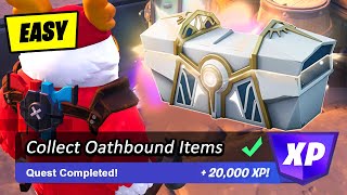 How to EASILY Collect Oathbound Items amp Search Oathbound Chests Locations Fortnite Quest [upl. by Anehs619]