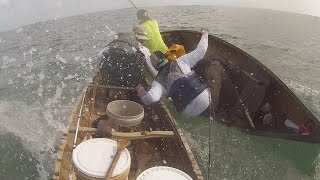 Shark versus canoe fisherman [upl. by Demeyer]