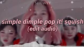 simple dimple pop it squish Edit Audio [upl. by Nagear473]