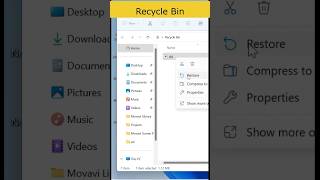 What is recycle bin  How data is deleted and restore रीसाइकल बिन क्या होता हे [upl. by Lyons]