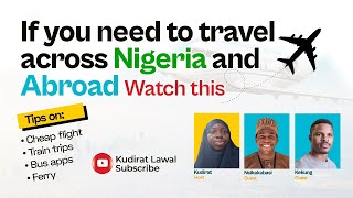 All about Trips  NYSC  Cheap Flight booking  Train trips  Bus travels  Ferry [upl. by Maxim]