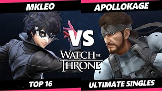 WTT 2023  MkLeo Pyra Mythra Joker Vs ApolloKage Snake Smash Ultimate  SSBU [upl. by Keeley621]