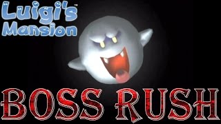 Luigis Mansion  Boss Rush All Boss Fights No Damage [upl. by Mastic624]