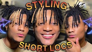 EASY HAIRSTYLES FOR SHORT DREADLOCKS [upl. by Trinee467]