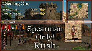 2 Setting Out  Rush  Spearman Only  Stronghold Crusader [upl. by Smoht]