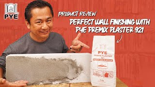 Product Review  Perfect Wall Finishing with PYE Premix Plaster 921 [upl. by Anaitat]