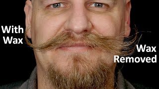 Easy Mustache wax removal [upl. by Rehttam]