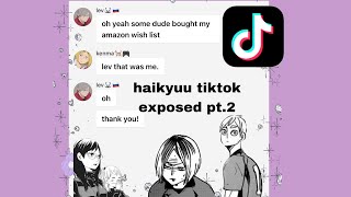 Haikyuu tiktok exposed part 2 sloppy editing [upl. by Acinomad]