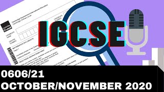 IGCSE Add Math October November 2020 Paper 21 060621 [upl. by Achilles]