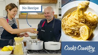 NoRecipe Spaghetti Limone  The Frank Prisinzano Way [upl. by Lyrret]