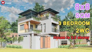 Small House Design 10x10 sqm  Công Trình Đã Thi Công Mẫu Nhà Đẹp Nhỏ và Hiện Đại  Thắng Phạm [upl. by Shiroma]