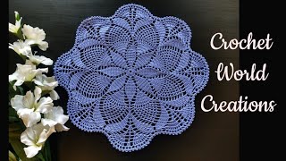 Crochet Doily  Beautiful Crochet Pattern crochet knitting thalposh crochetdoily [upl. by Marcie197]