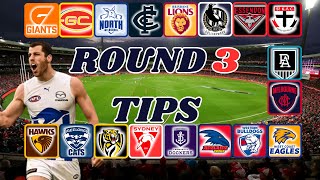 AFL Tipping Round 3 2024 [upl. by Charbonnier]