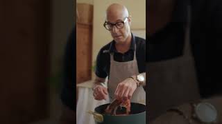 Stanley Tucci Makes Fish Stew italianfood fishrecipe stanleytucci easyrecipe [upl. by Llertnom]