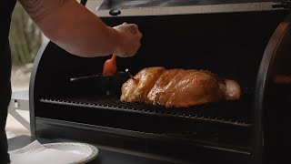 The BEST Way To Cook A Turkey This Thanksgiving  Traeger Grill Smoked Turkey [upl. by Einahpats817]