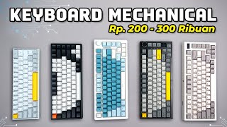 5 Rekomendasi KEYBOARD MECHANICAL MURAH Terbaik 2024 Harga 200300 Ribuan [upl. by Joliet328]