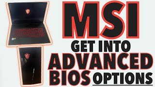 MSI🔥How To Enter Advanced BIOS Settings  Unlock MSI BIOS Mode Options For Laptop  PC [upl. by Nosduh971]