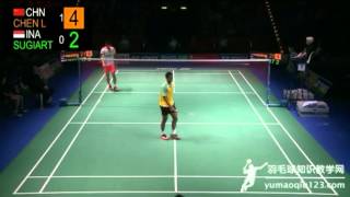 Full 2013 German Open Chen Long vs Tommy Sugiarto [upl. by Deppy]