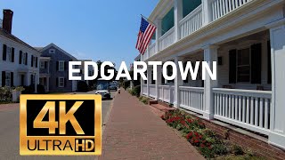 Edgartown Marthas Vineyard Walking Tour MVVACATIONcom 4K [upl. by Avlasor910]