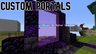 Custom Portals Plugin Multiverse portals [upl. by Doran]