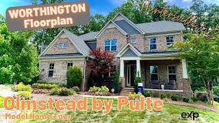 Huntersville NC  Olmsted by Pulte Homes  Worthington Floorplan  FULL BIRCK  3775 SF  57 Bed [upl. by Yrad634]