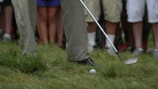 Phil Mickelson saves par with amazing flop shot at Deutsche Bank Championship [upl. by Genvieve582]