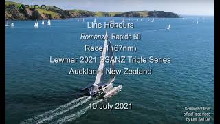 Line Honours to Rapido 60 SSANZ July 2021 [upl. by Ynaffital]