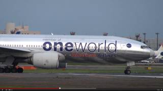 American Airlines One World livery Boeing 777200ER  Narita International Airport【NRTRJAA】 [upl. by Blinni]