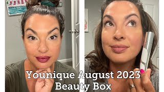 Younique August 2023 Beauty Box [upl. by Annuhsal]