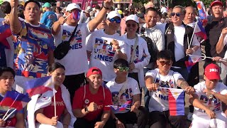 Filipino Olympians join Olympic torch relay in Metz France  Paris2024 [upl. by Valenka6]