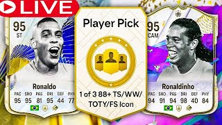 😱 OMG ICON PLAYER PICK 13 TOTY amp FUTURE STARS 88  PLAYER PICK RONALDINHO FUTURE STARS GARANTAT 😱 [upl. by Jaenicke228]